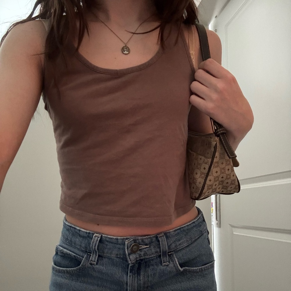 Brown tank top